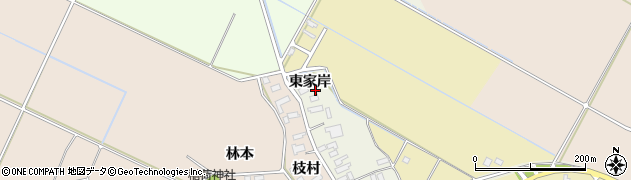 青森県黒石市東馬場尻（東家岸）周辺の地図