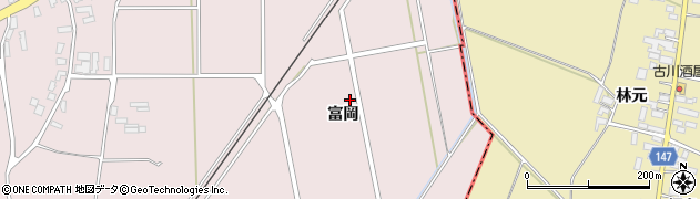 青森県青森市浪岡大字増館（富岡）周辺の地図