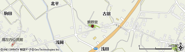 熊野宮周辺の地図