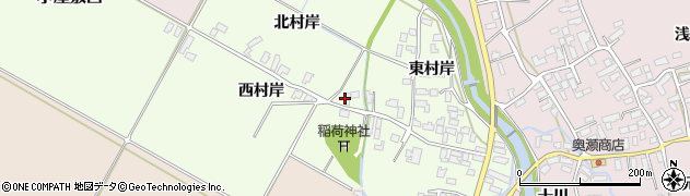 青森県黒石市飛内（宮岸）周辺の地図