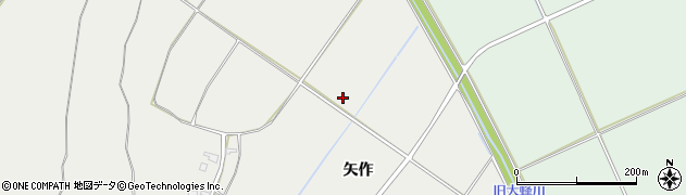 青森県弘前市糠坪（矢作）周辺の地図
