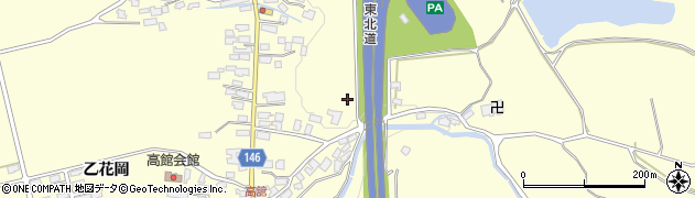 青森県黒石市高舘（乙里見）周辺の地図