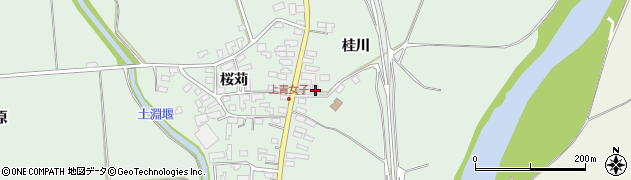 青森県弘前市青女子桂川35周辺の地図