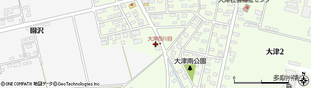 三沢大津郵便局周辺の地図