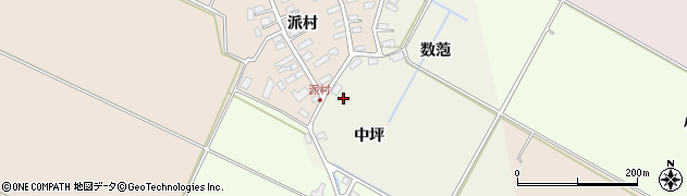 青森県黒石市東馬場尻（中坪）周辺の地図