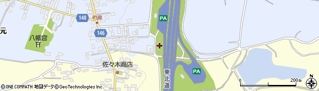 青森県黒石市竹鼻山平112周辺の地図