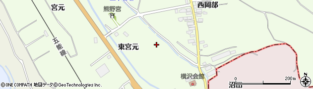 青森県板柳町（北津軽郡）横沢（東宮元）周辺の地図