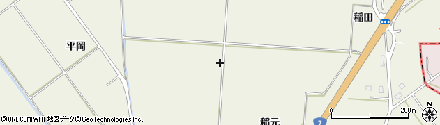 青森県藤崎町（南津軽郡）水木（稲元）周辺の地図