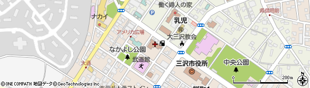 三沢市役所　保健相談センター周辺の地図