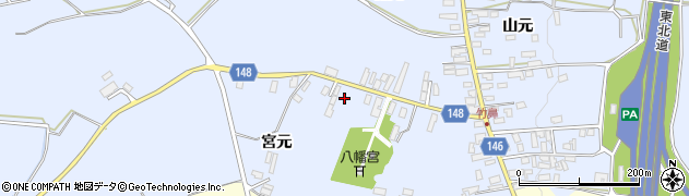 青森県黒石市竹鼻宮元9周辺の地図