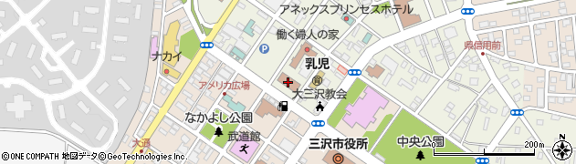 三沢市役所　三沢キッズセンターそらいえ周辺の地図