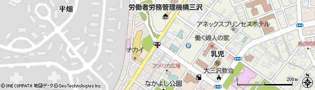 三沢中央周辺の地図