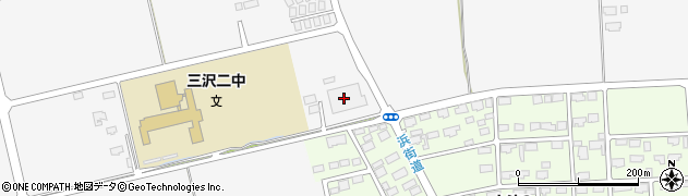 三沢市役所　給食センター周辺の地図
