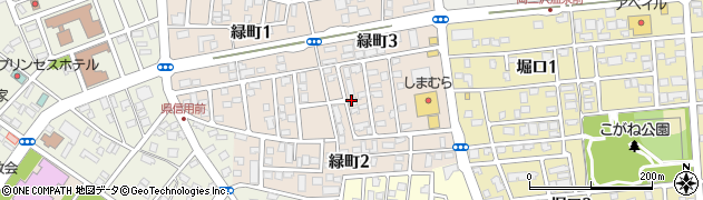三沢市役所　岡三沢児童クラブ周辺の地図