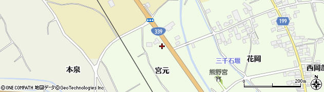 青森県板柳町（北津軽郡）横沢（宮元）周辺の地図