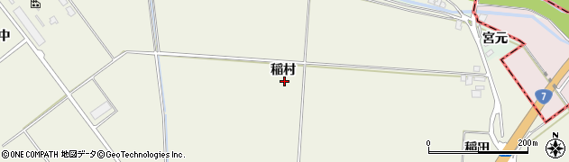 青森県藤崎町（南津軽郡）水木（稲村）周辺の地図