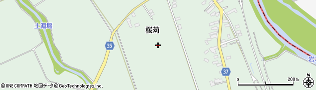 青森県弘前市青女子（桜苅）周辺の地図