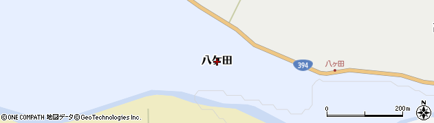 青森県七戸町（上北郡）八ケ田周辺の地図
