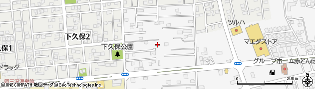 青森県三沢市三沢（下久保）周辺の地図