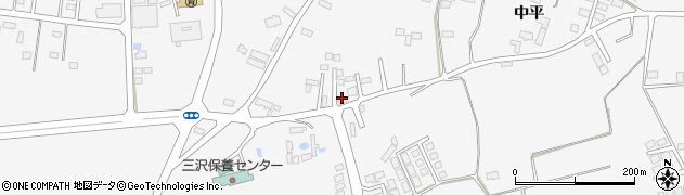 青森県三沢市三沢（園沢）周辺の地図