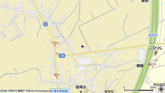 〒036-1205 青森県弘前市鬼沢の地図