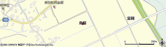 青森県弘前市楢木島原周辺の地図