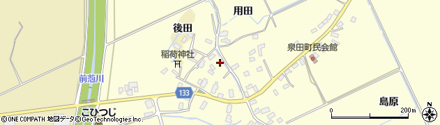 青森県弘前市楢木用田205周辺の地図
