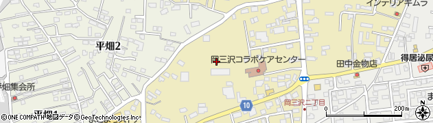 青森県三沢市岡三沢1丁目周辺の地図