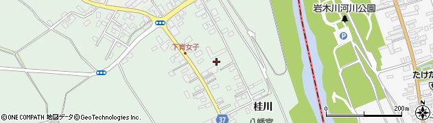 青森県弘前市青女子桂川105周辺の地図
