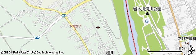青森県弘前市青女子周辺の地図