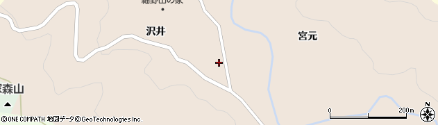 青森県青森市浪岡大字細野沢井118周辺の地図