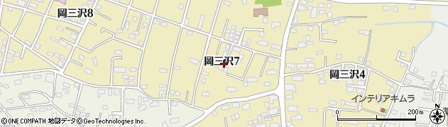 青森県三沢市岡三沢7丁目周辺の地図