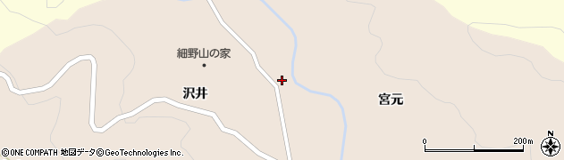 青森県青森市浪岡大字細野沢井45周辺の地図