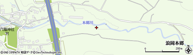 本郷川周辺の地図