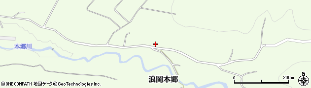 青森県青森市浪岡大字本郷周辺の地図