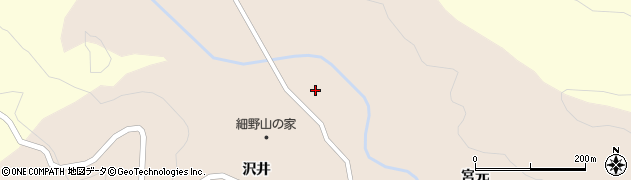 青森県青森市浪岡大字細野沢井32周辺の地図