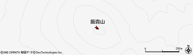 飯森山周辺の地図