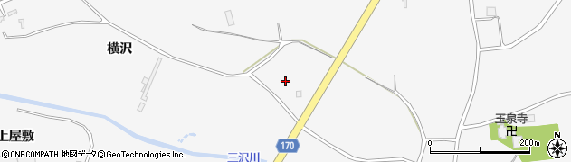 青森県三沢市三沢（横沢）周辺の地図