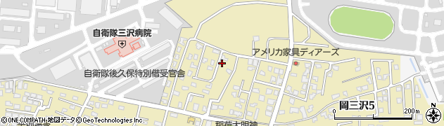 青森県三沢市岡三沢6丁目周辺の地図