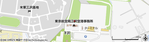青森県三沢市三沢周辺の地図