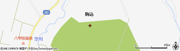 青森県青森市駒込周辺の地図