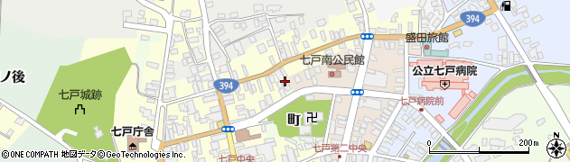 古田電機七戸店周辺の地図