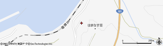 青森県深浦町（西津軽郡）驫木（津山）周辺の地図