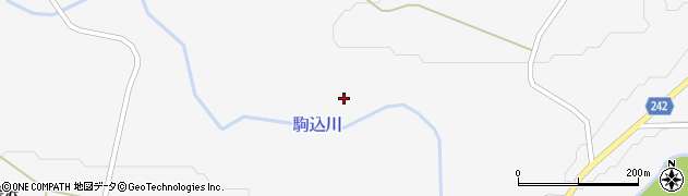 駒込川周辺の地図