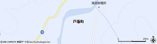 青森県鰺ヶ沢町（西津軽郡）芦萢町周辺の地図