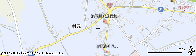 青森県青森市浪岡大字樽沢（村元）周辺の地図