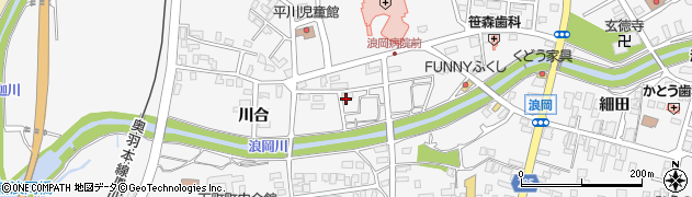 青森県青森市浪岡大字浪岡（川合）周辺の地図
