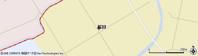 青森県東北町（上北郡）大浦（桜田）周辺の地図
