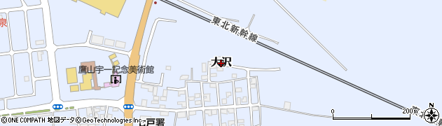 青森県七戸町（上北郡）大沢周辺の地図