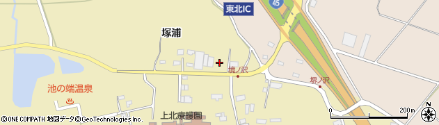 青森県東北町（上北郡）大浦（塚浦）周辺の地図